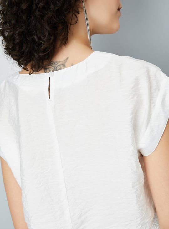 Women Solid Crop Top