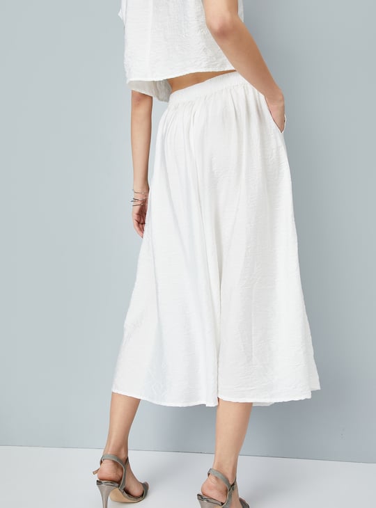Women Solid A-Line Skirt