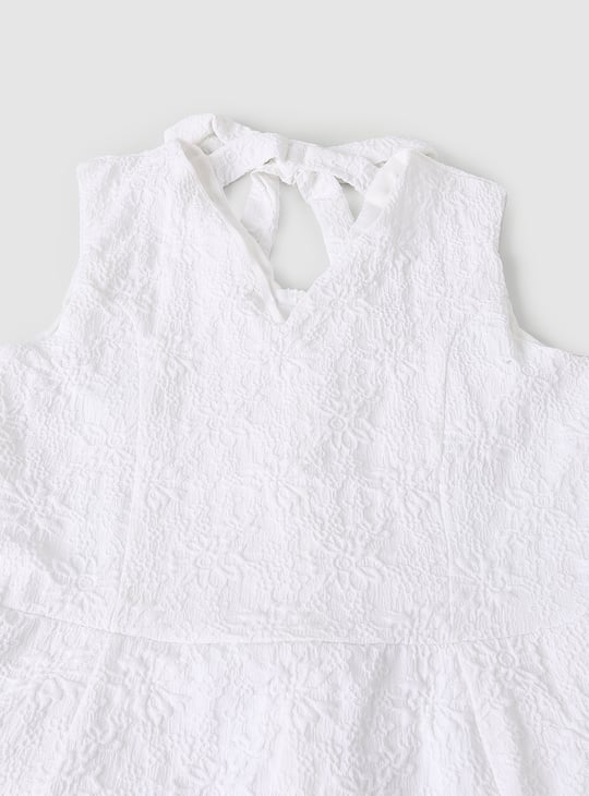 Girls Jacquard A-line Dress
