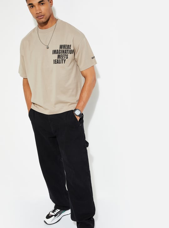 Buy URB_N Men Typographic Printed T-shirt Online at just Rs. 499.0  