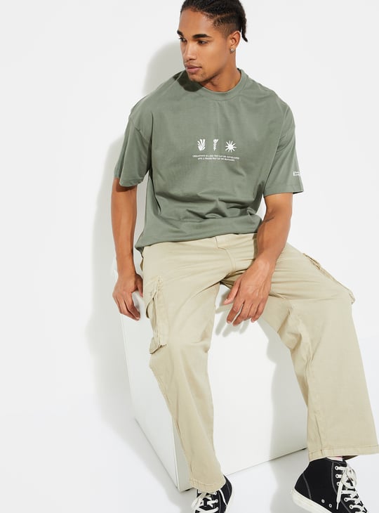 URB_N Men Oversized Graphic Printed T-shirt