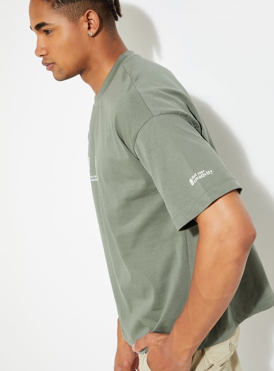 URB_N Men Oversized Graphic Printed T-shirt