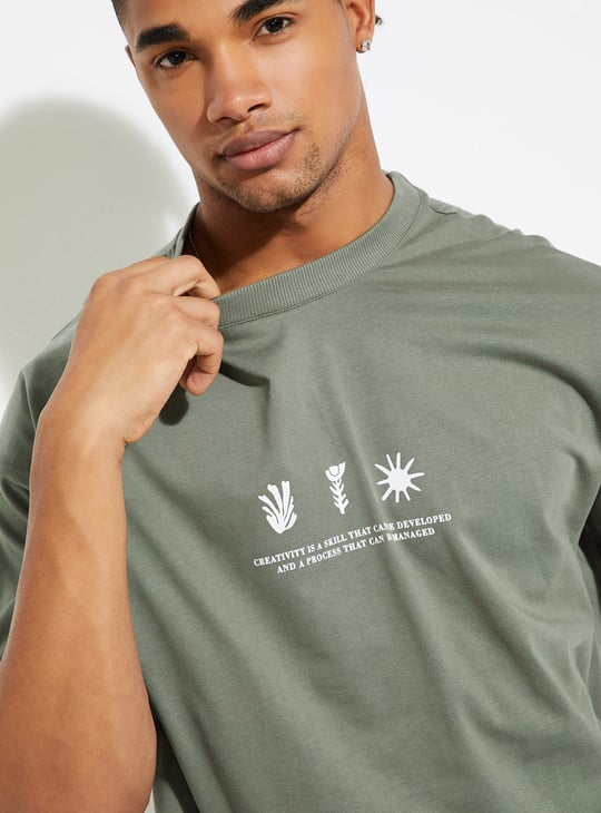 URB_N Men Oversized Graphic Printed T-shirt
