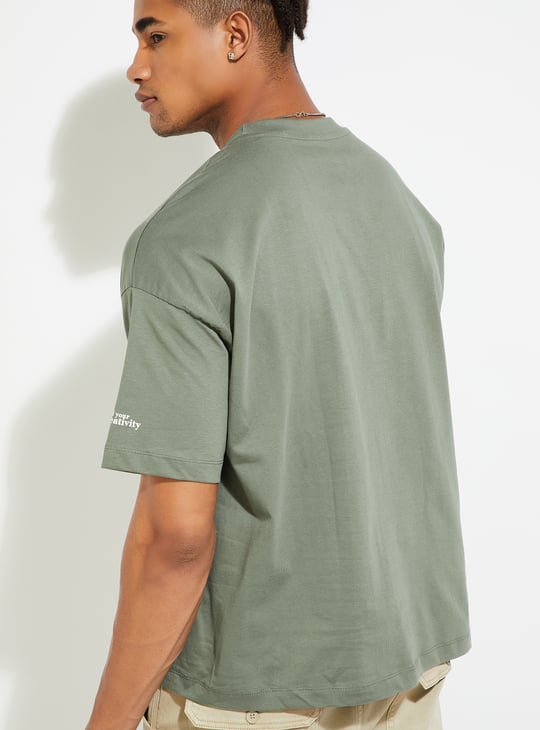 URB_N Men Oversized Graphic Printed T-shirt