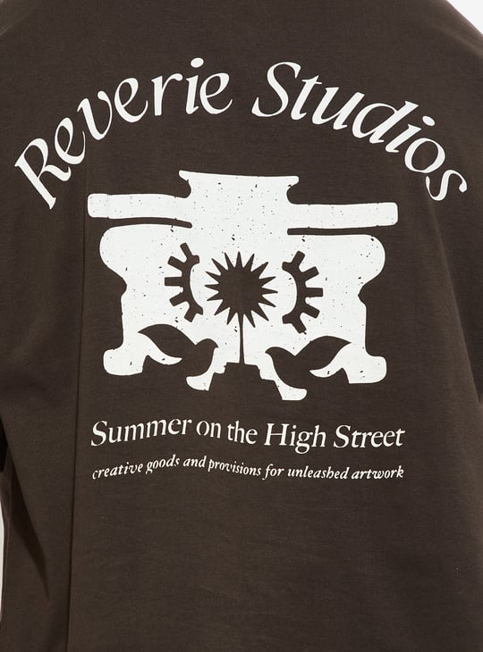 URB_N Men Oversized Back Printed T-shirt