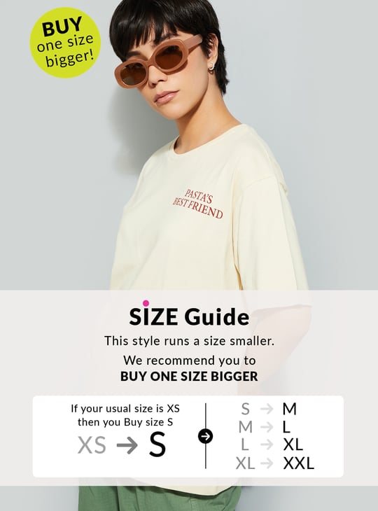 URB_N Women Oversized Back Printed T-shirt