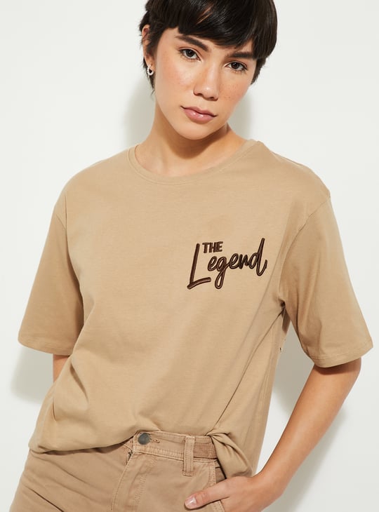 URB_N Women Oversized Back Printed T-shirt