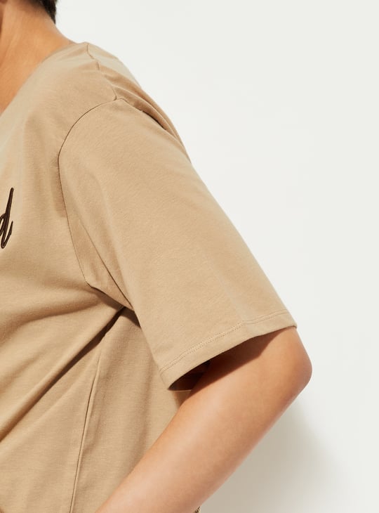 URB_N Women Oversized Back Printed T-shirt