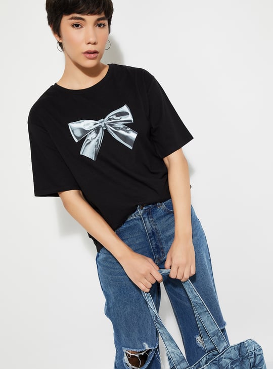 URB_N Women Oversized Printed T-shirt