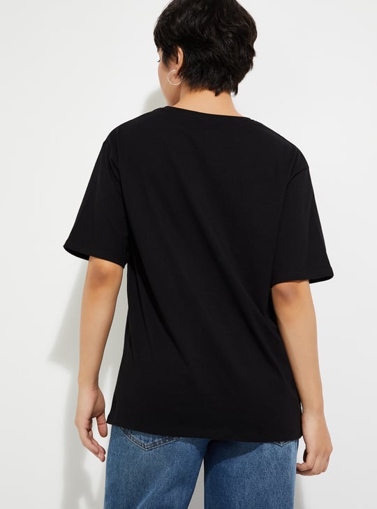 URB_N Women Oversized Printed T-shirt