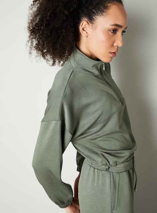 【y4326u】green clothing over mitt XL Women Solid Athleisure Sweatshirt | Green | Solid