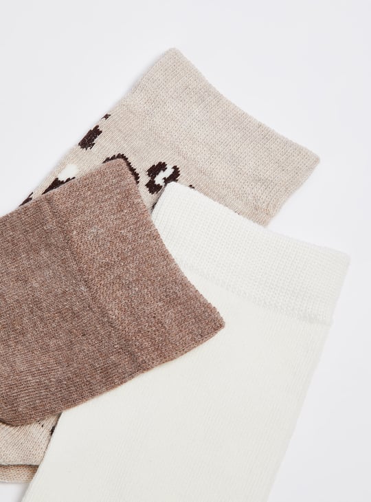 Women Assorted Crew Length Socks - Pack of 3