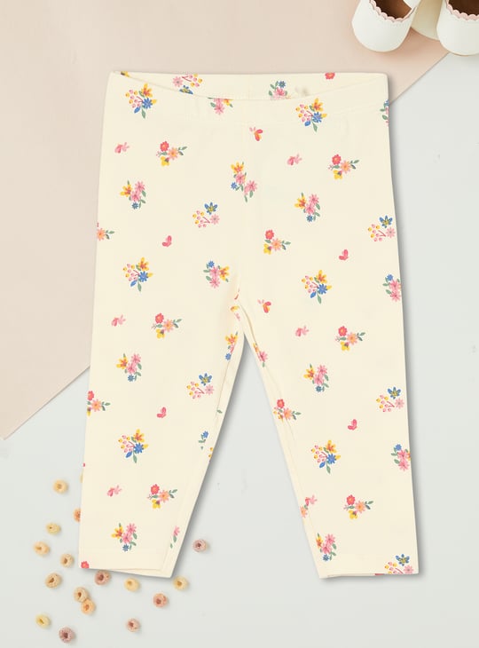 Girls Printed Full-Length Leggings Printed