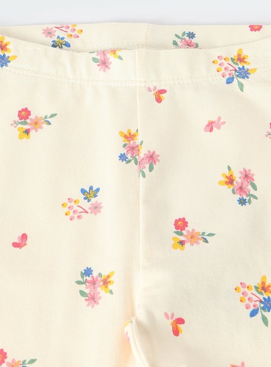 Girls Printed Full-Length Leggings