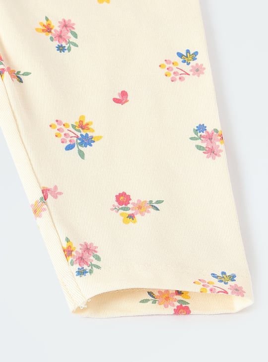 Girls Printed Full-Length Leggings