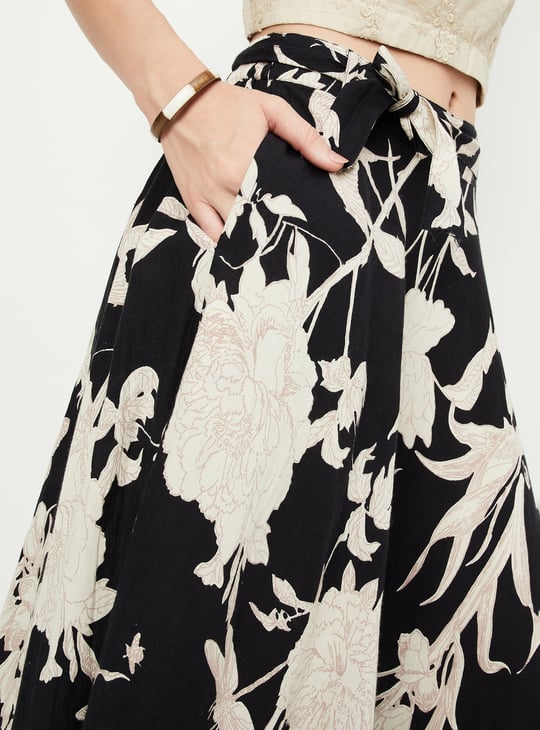 Kalki x Max Women Floral Printed Maxi Skirt