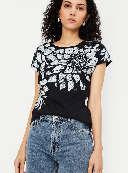Women Floral Printed T-shirt