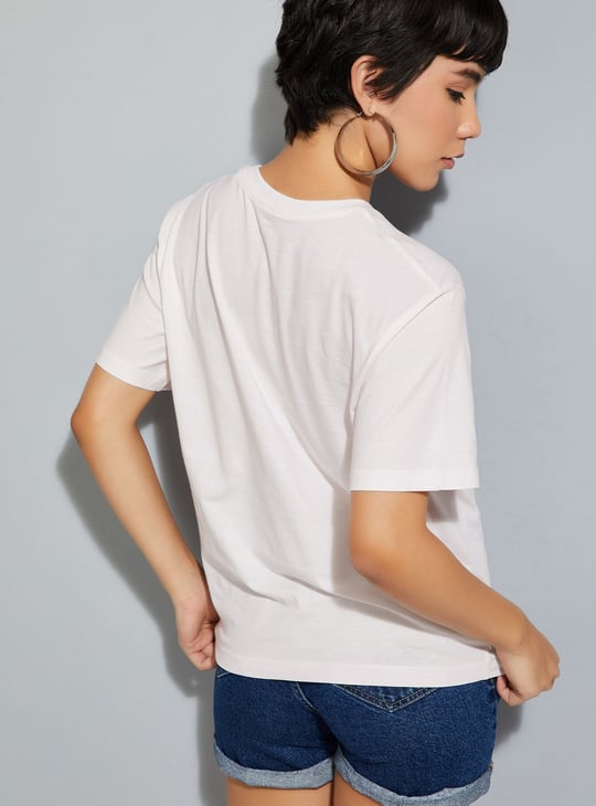 URB_N Women Printed Relaxed Fit T-shirt