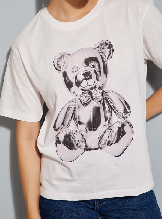 URB_N Women Printed Relaxed Fit T-shirt