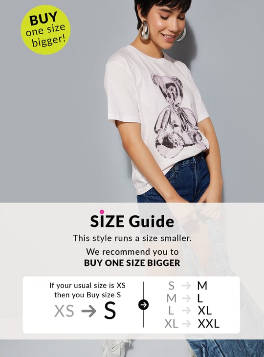 URB_N Women Printed Relaxed Fit T-shirt