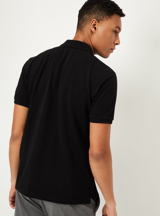 Men Striped Polo T-shirt