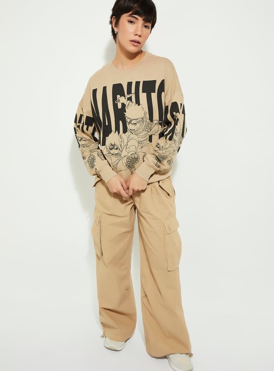URB_N  Women Naruto Print Sweatshirt