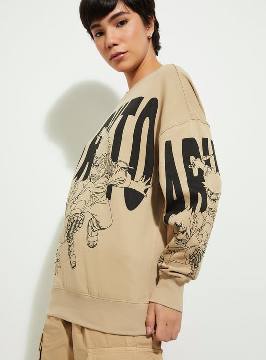 URB_N  Women Naruto Print Sweatshirt