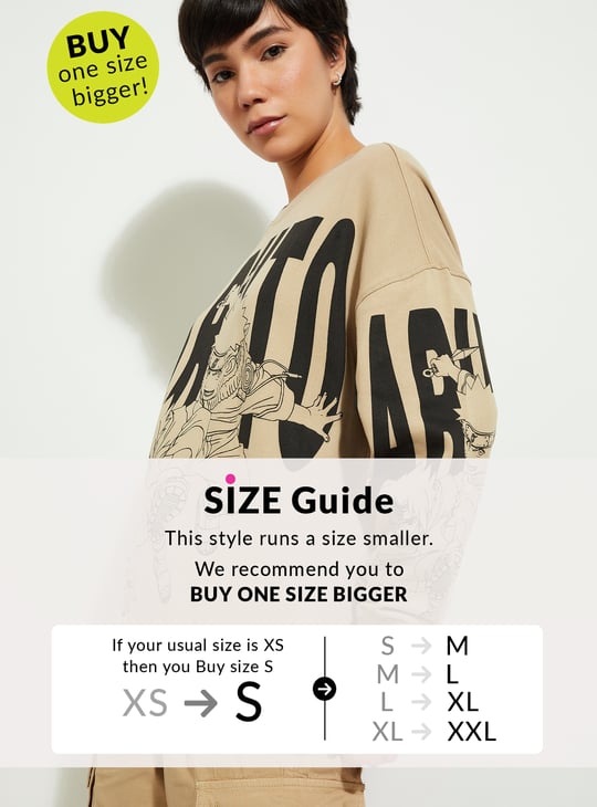 URB_N  Women Naruto Print Sweatshirt