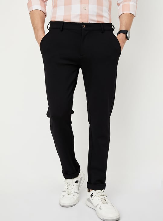 Men Solid Slim Fit Chinos