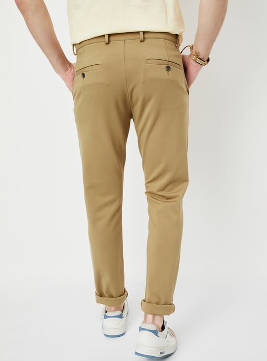 Men Solid Slim Fit Chinos