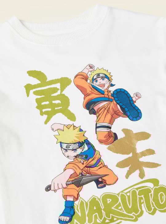 Boys Naruto Print T-shirt