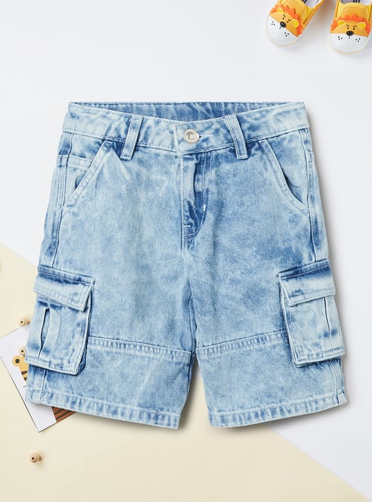Boys Washed Cargo Jorts
