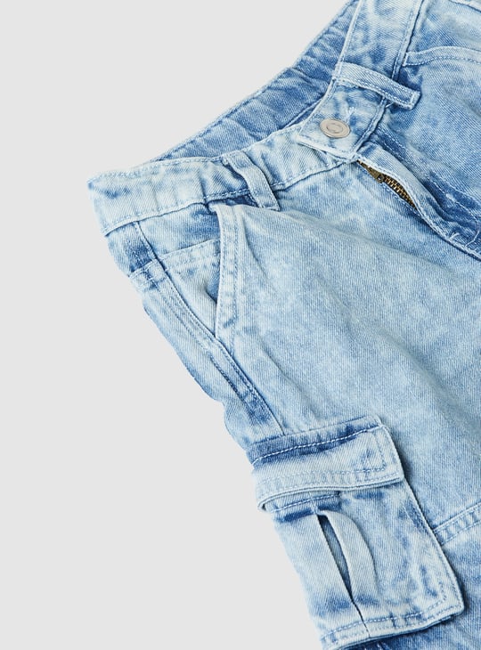 Boys Washed Cargo Jorts