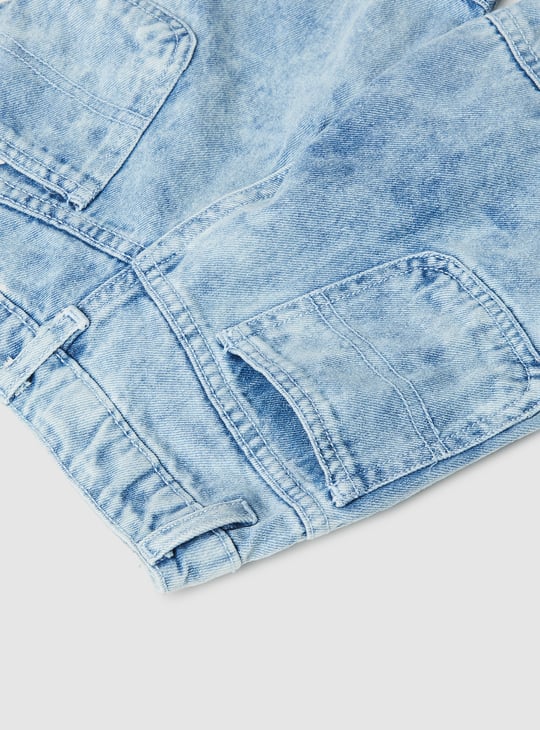 Boys Washed Cargo Jorts