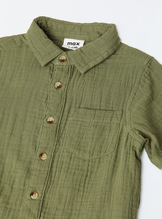 Boys Textured Shirt