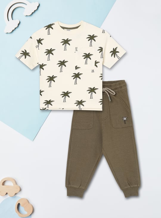 Boys Printed Jogger Set