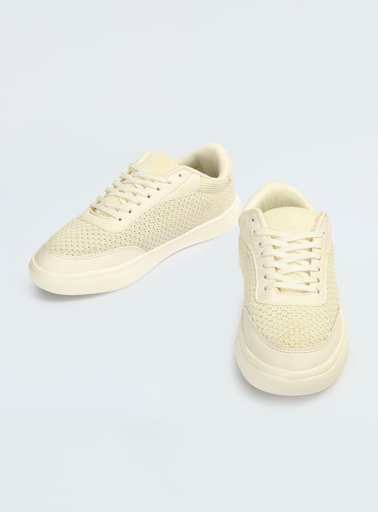 Men Mesh Lace Up Sneakers