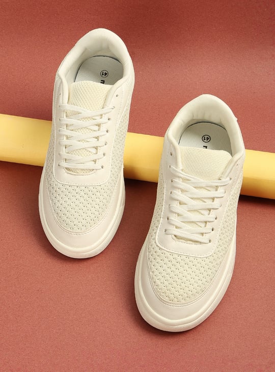 Men Mesh Lace Up Sneakers