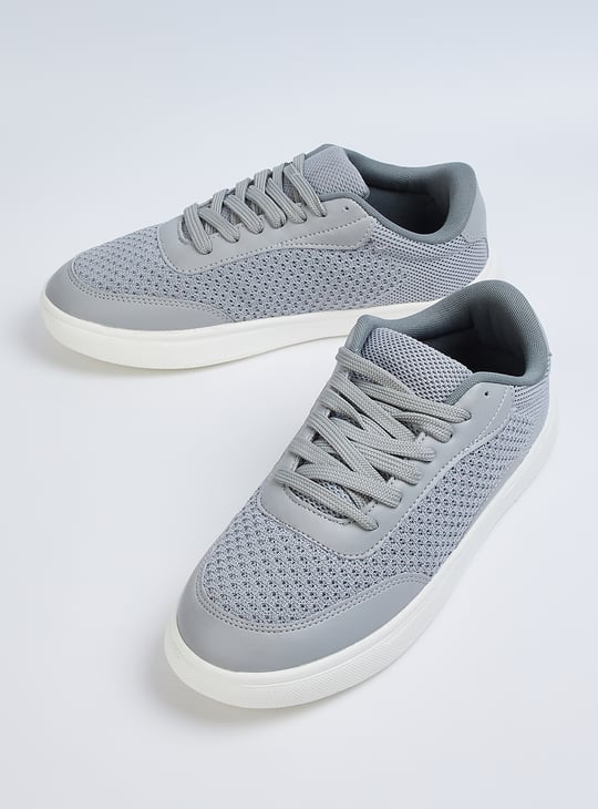 Men Mesh Lace Up Sneakers