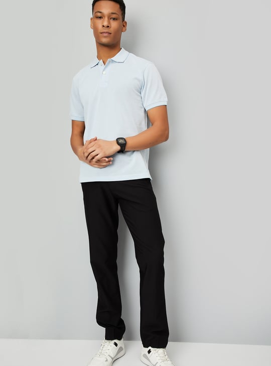 Men Solid Polo T-shirt