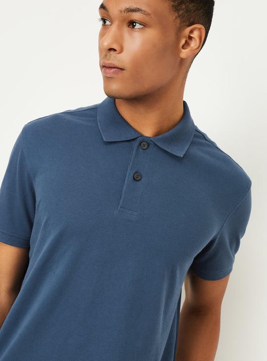 Men Solid Polo T-shirt