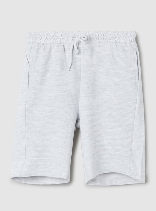 Boys Knit Shorts Grey Regular
