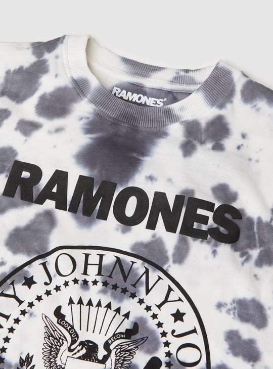 Boys Ramones Tie & Dye Print T-shirt