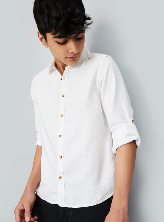 Boys Seersucker Shirt