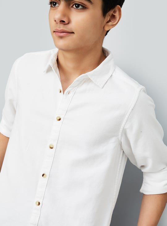 Boys Seersucker Shirt