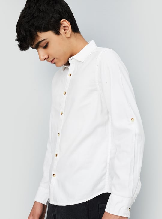 Boys Seersucker Shirt