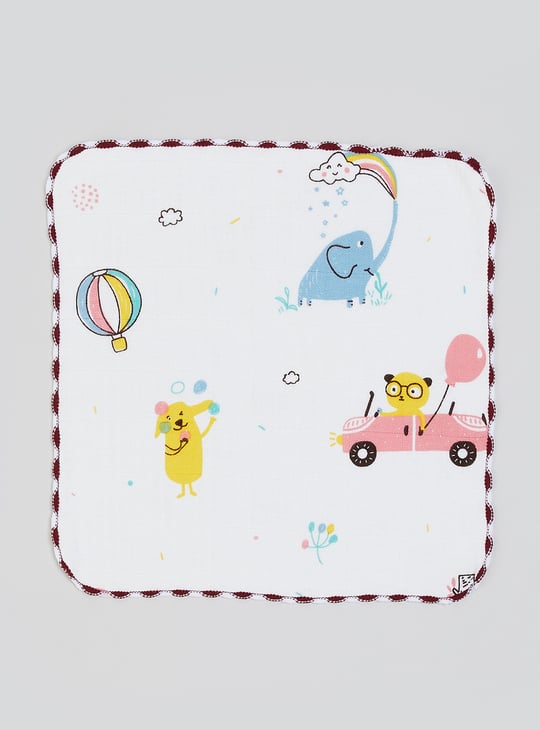 Kids Printed Handkerchief - Pack of 4