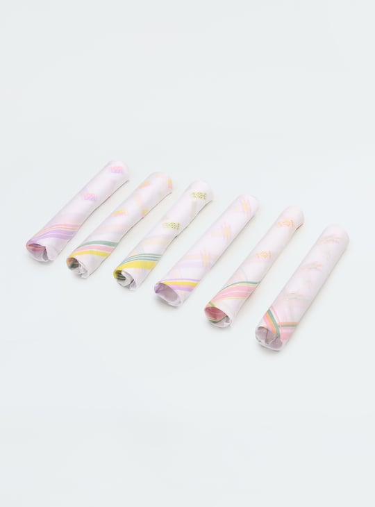 Women Assorted Woven Handkerchiefs - Pack of 6