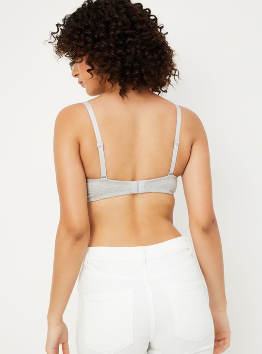 Women Solid Padded Non-Wired Bra - Pack of 2
