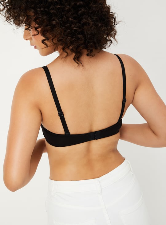 Women Solid Padded Non-Wired Bra - Pack of 2